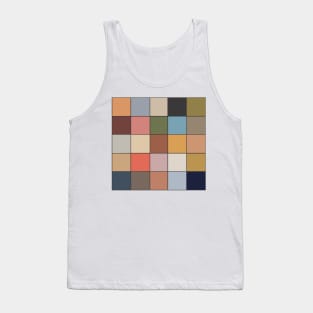 Checkerboard in Portugal inspired color palette Tank Top